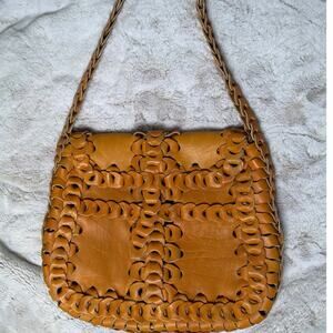 Vintage | Looped chain leather bag